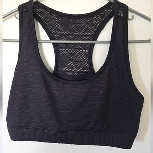 Zyia | Black Lace Back Sports Bra Size Medium